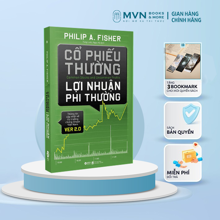 Sách - Cổ phiếu thường lợi nhuận phi thường 199k - Mvn Books