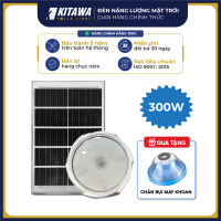 Đèn Ốp Trần Năng Lượng Mặt Trời KITAWA 300W OP3300 Thiết Kế Sang Trọng 3 Chế Độ Ánh Sáng