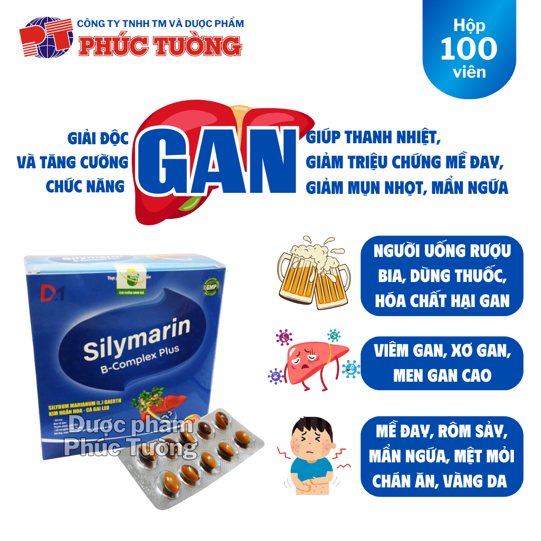 Silymarin B-Complex Plus tăng cường chức năng gan hiệu quả