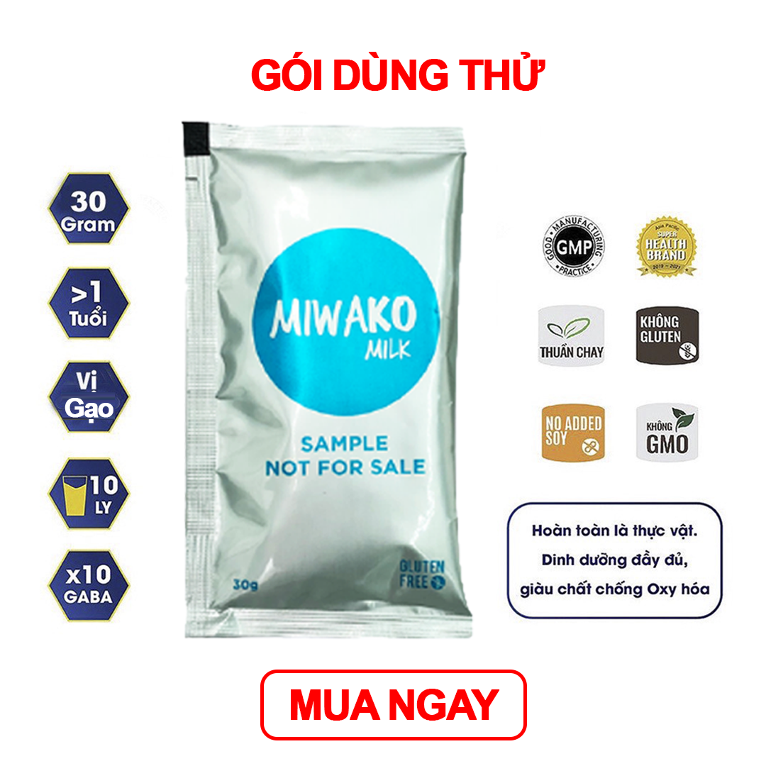 Sữa Hạt Thực Vật Hữu Cơ Miwako A+ Miwako Miwakoko Gói 30g - Miwako Official Store