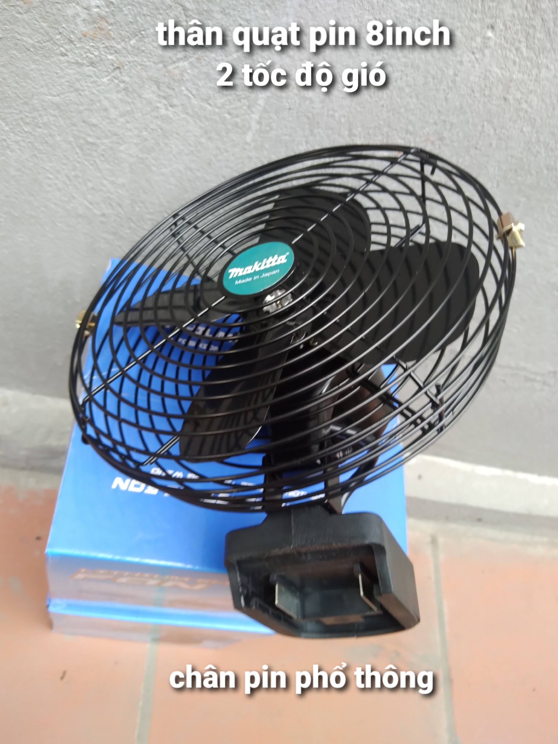 Quạt dùng  pin  quạt pin chân  makita quạt sạc pin dự phòng  lồng sắt  quạt làm mát 8inch  quạt chạy
