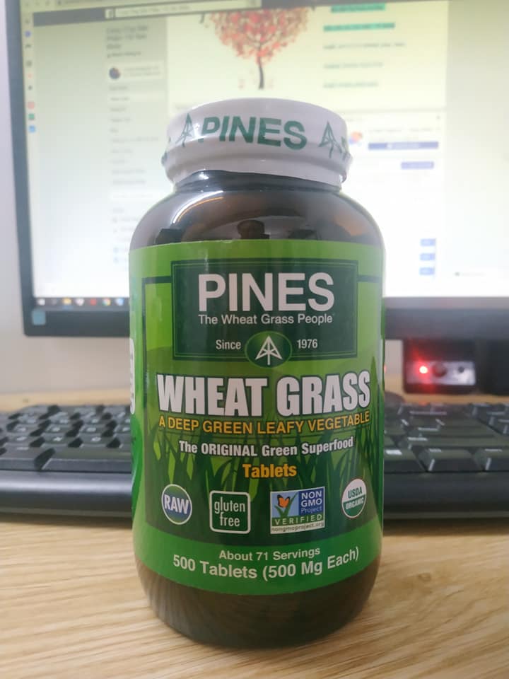 Viên Mầm Lúa Mì Hữu Cơ Wheatgrass Pines 500 Viên