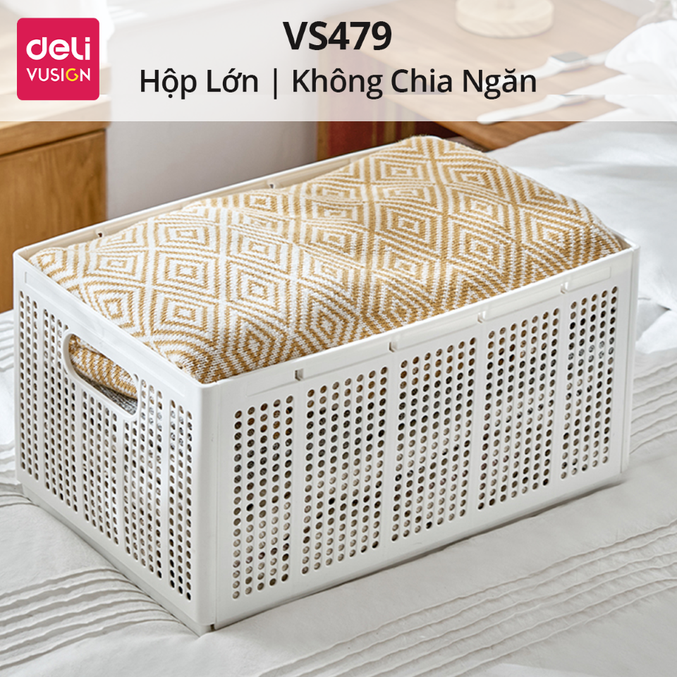 Hộp Nhựa Chia Ngăn DELI Có Thể Tháo Rời Xếp Chồng -Khay Nhựa Chia Ngăn Đựng Quần Áo Đồ