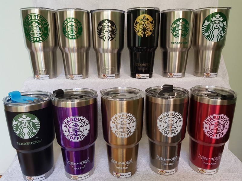 Ly Giữ Nhiệt Starbucks Thái Lan Cao Cấp Inox 304 Nắp Chống Trào 900ml + Tặng Kèm Bộ Ống Hút Inox và 