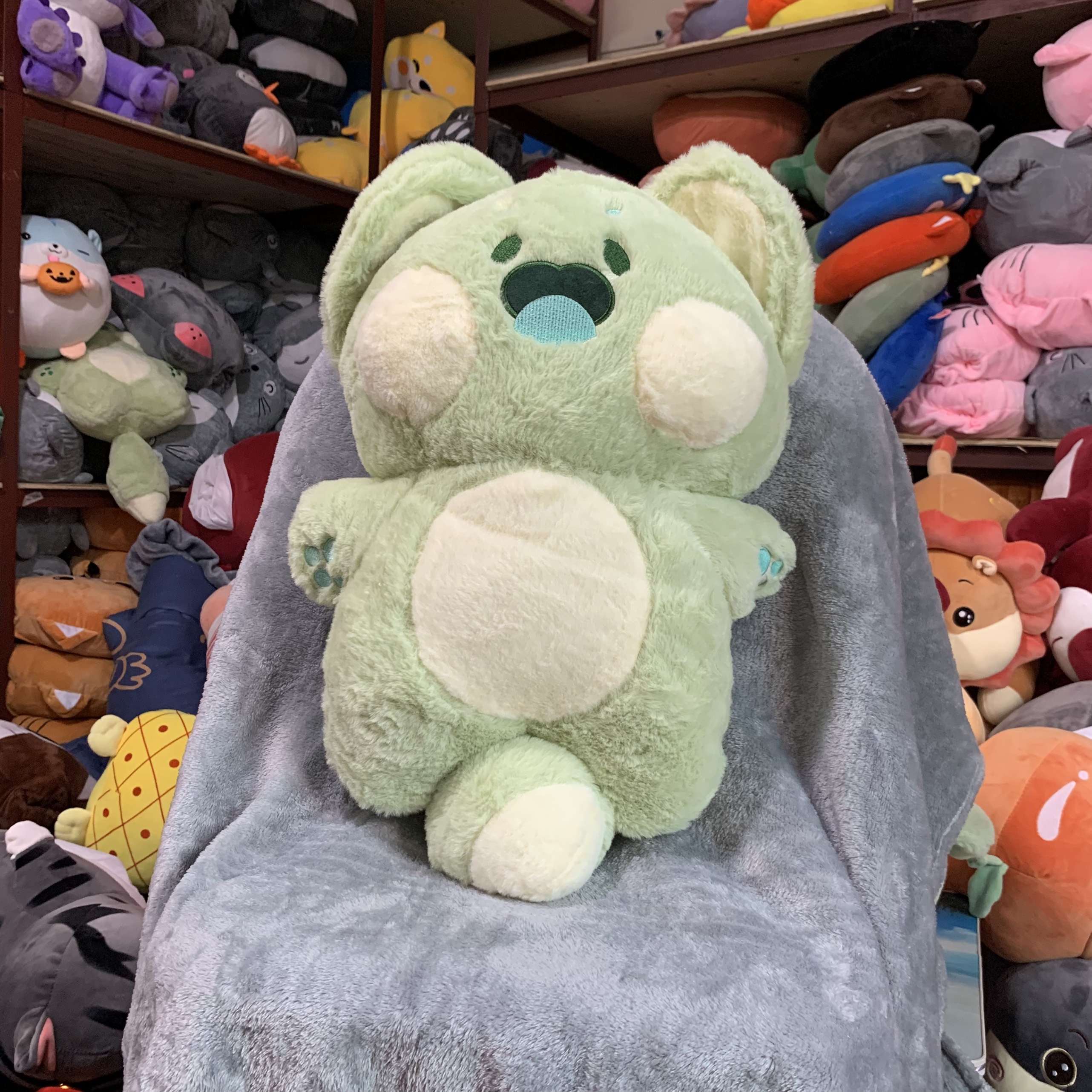 Chăn Gối Văn Phòng Gối kèm mền Gối có mền bên trong Hình DU DU 60cm đáng yêu cho bé học bán trú Ngủ 