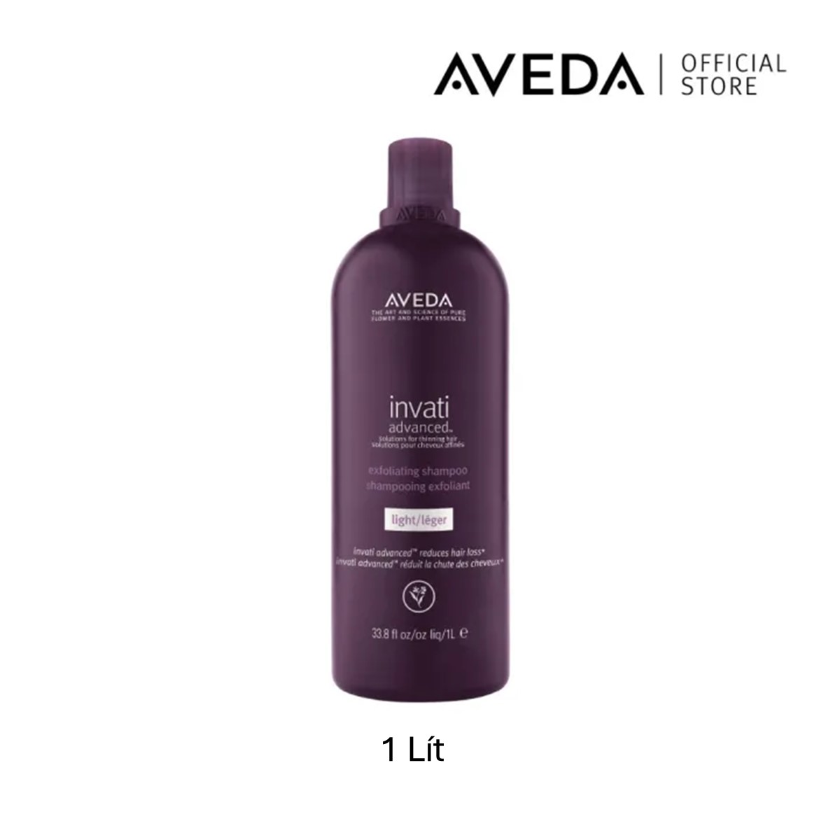 [Duy nhất 25-29.04| Voucher 10%]  Dầu gội giảm tình trạng tóc gãy rụng Aveda Invati Advanced™ Exfoliating Shampoo Light - Dành cho tóc thưa mảnh da đầu thường - dầu 1L