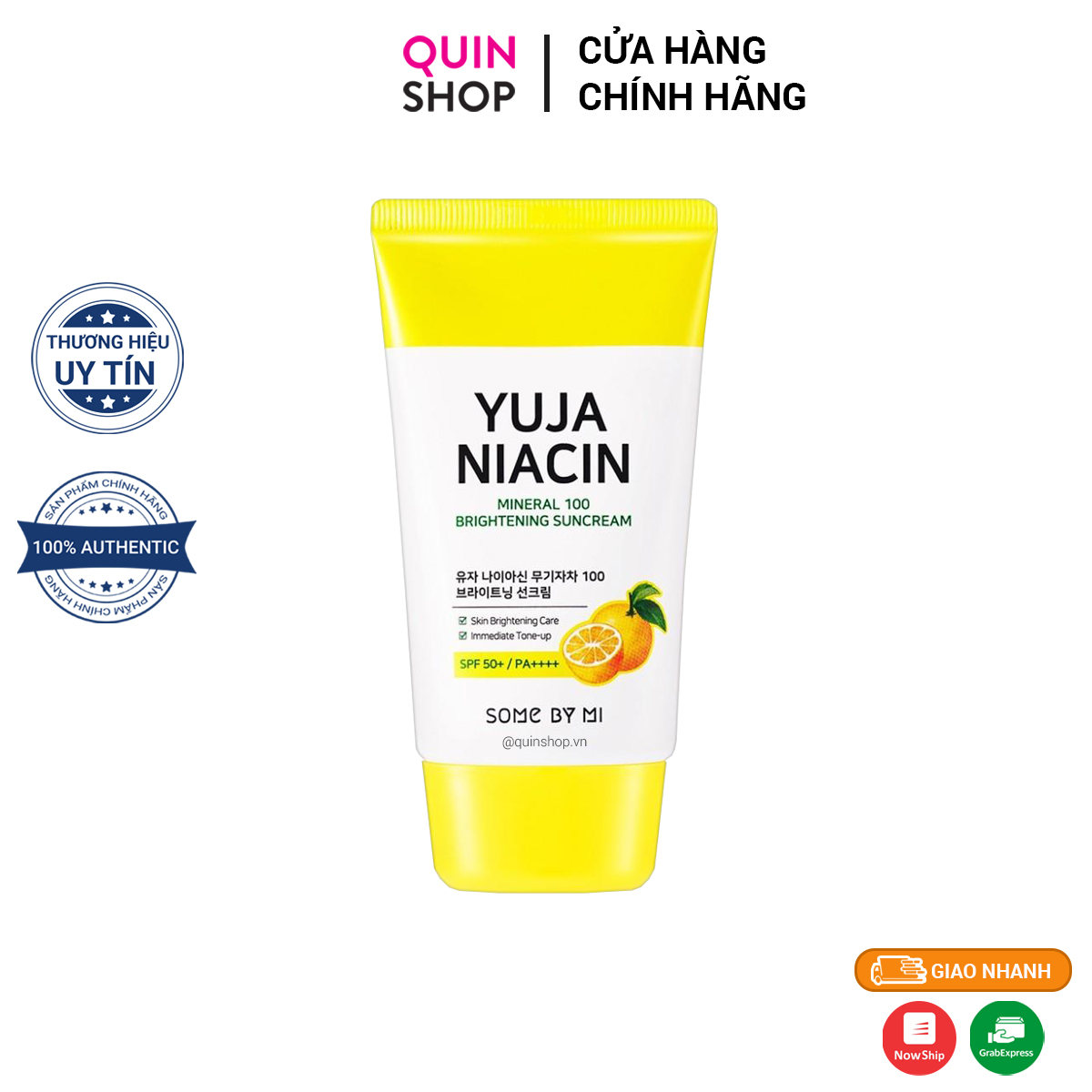 Kem Chống Nắng Some By Mi Yuja Niacin Mineral 100 Brightening Suncream Sản Phẩm Tốt Chất Lượng Cao Đảm Bảo Sản Phẩm Nhận Được Cam Kết Như Hình