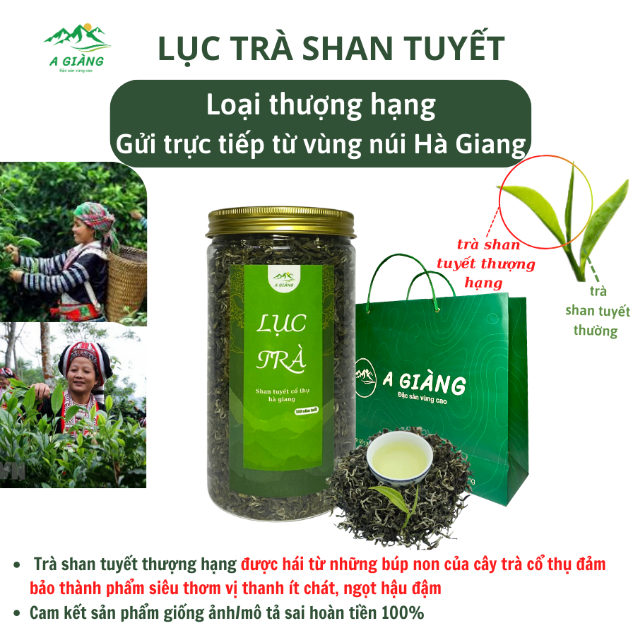 Lục trà shan tuyết thượng hàng loại siêu ngon - trà shang tuyết loại thượng hạng siêu thơm siêu ngon