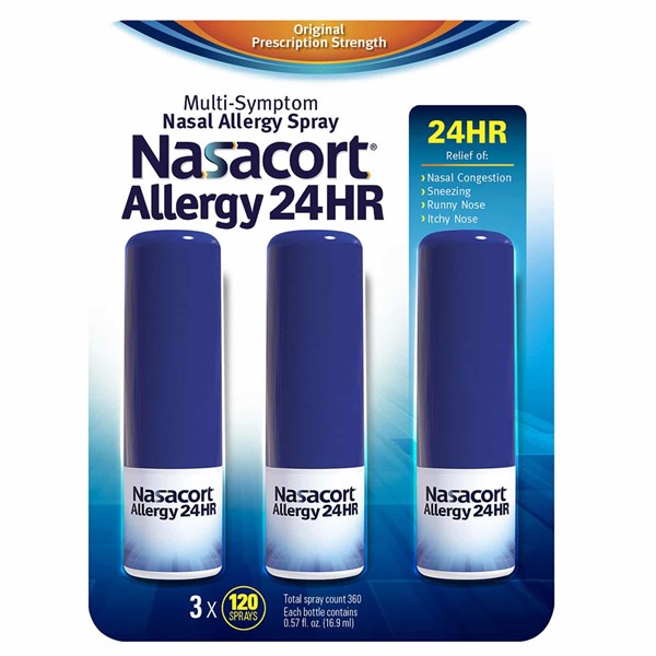 Thuốc Xịt Mũi Chống Dị Ứng Nasacort Allergy 24Hr – Mỹ (11/2021)