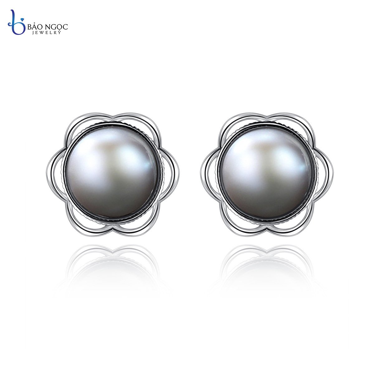 |25-29.9 NHẬP FALAZSOCIAL0915 GIẢM 15%/299K| Bông Tai Ngọc Trai Thật Tự Nhiên Cao Cấp - Cỡ Hạt 7x7 L