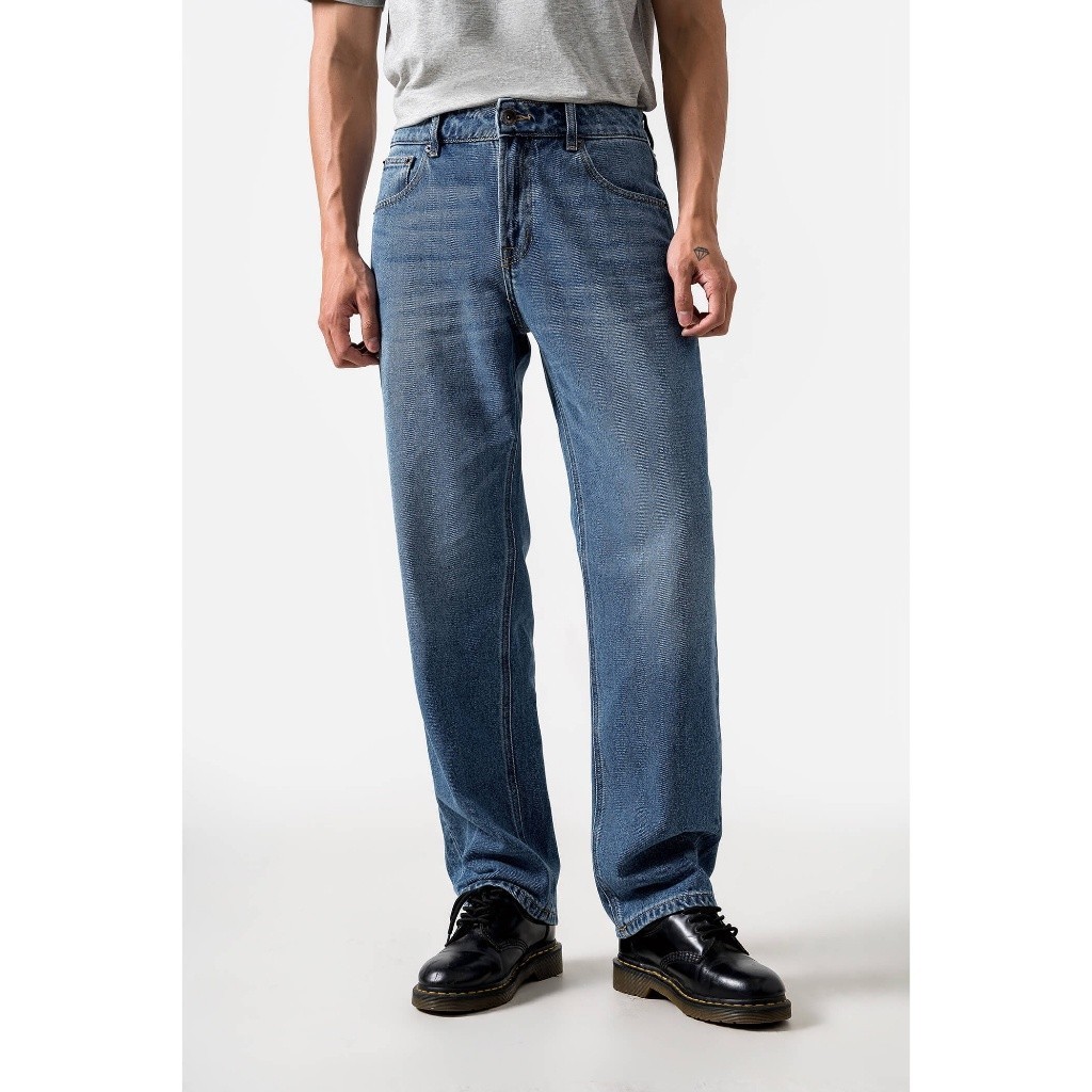 [TẶNG LÌ XÌ]Coolmate x Copper Denim | Quần Jeans nam dáng suông Straight mặc thoải má Quần mặc Tết C