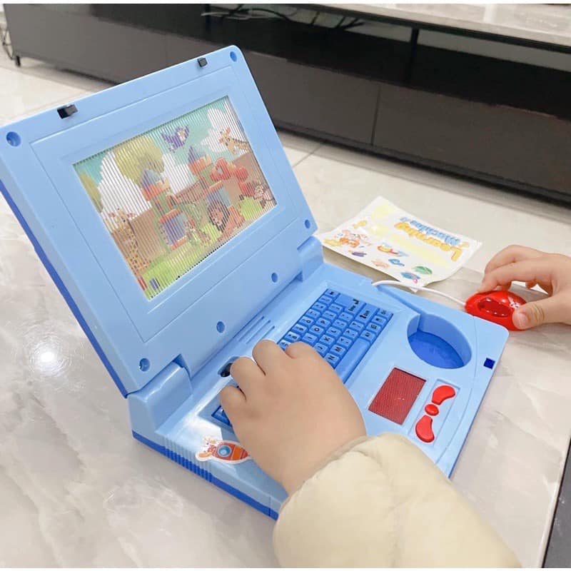 Máy Tính Laptop Trẻ Em Có Đèn Sáng Phát Âm Nhạc Đồ Chơi Cho Bé Trai Bé Gái - Siêu HotMáy tính đồ chơi laptop đồ chơi cho bé đồ chơi trẻ em