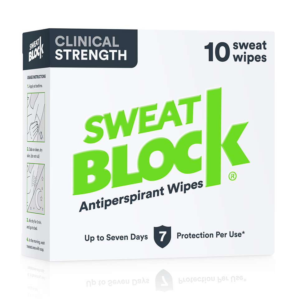 Sweatblock Số 1 Mỹ - Khử Mùi Hôi Nách Ngăn Đổ Mồ Hôi Nách 7 Ngày/Lần Dùng/Gói