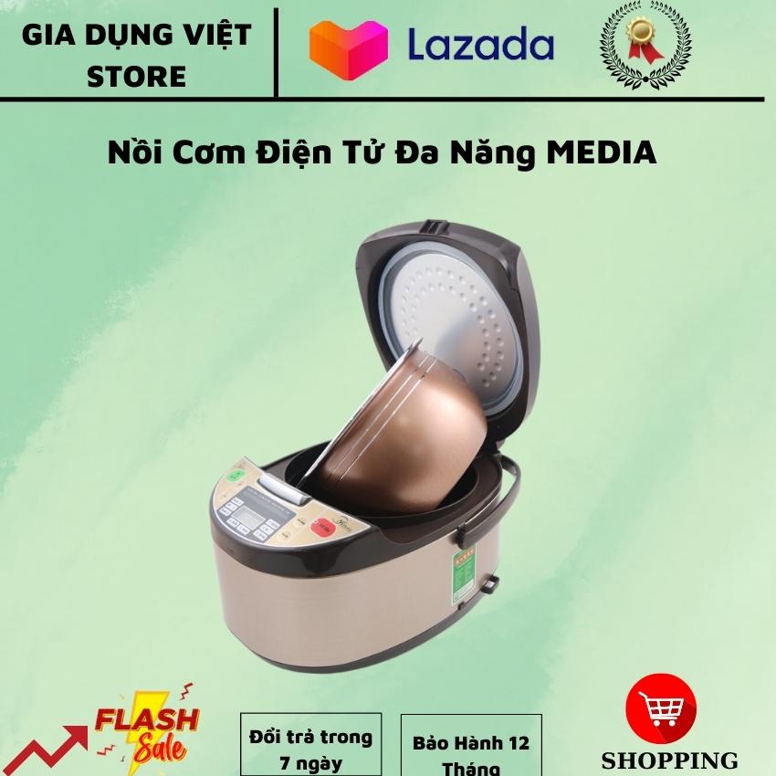 Nồi cơm điện tử Media MD-NC 1870 dung tích 1.8 lit 8 chế độ nấu Nồi cơm điện tử đa năng Media nồi cơ