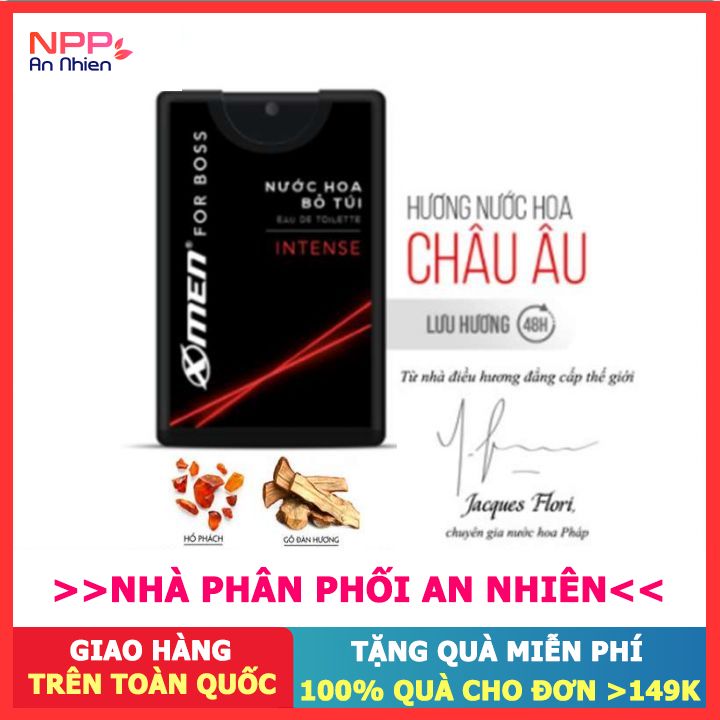 Nước Hoa Edt X - Men For Boss Inense 18Ml - Npp An Nhiên