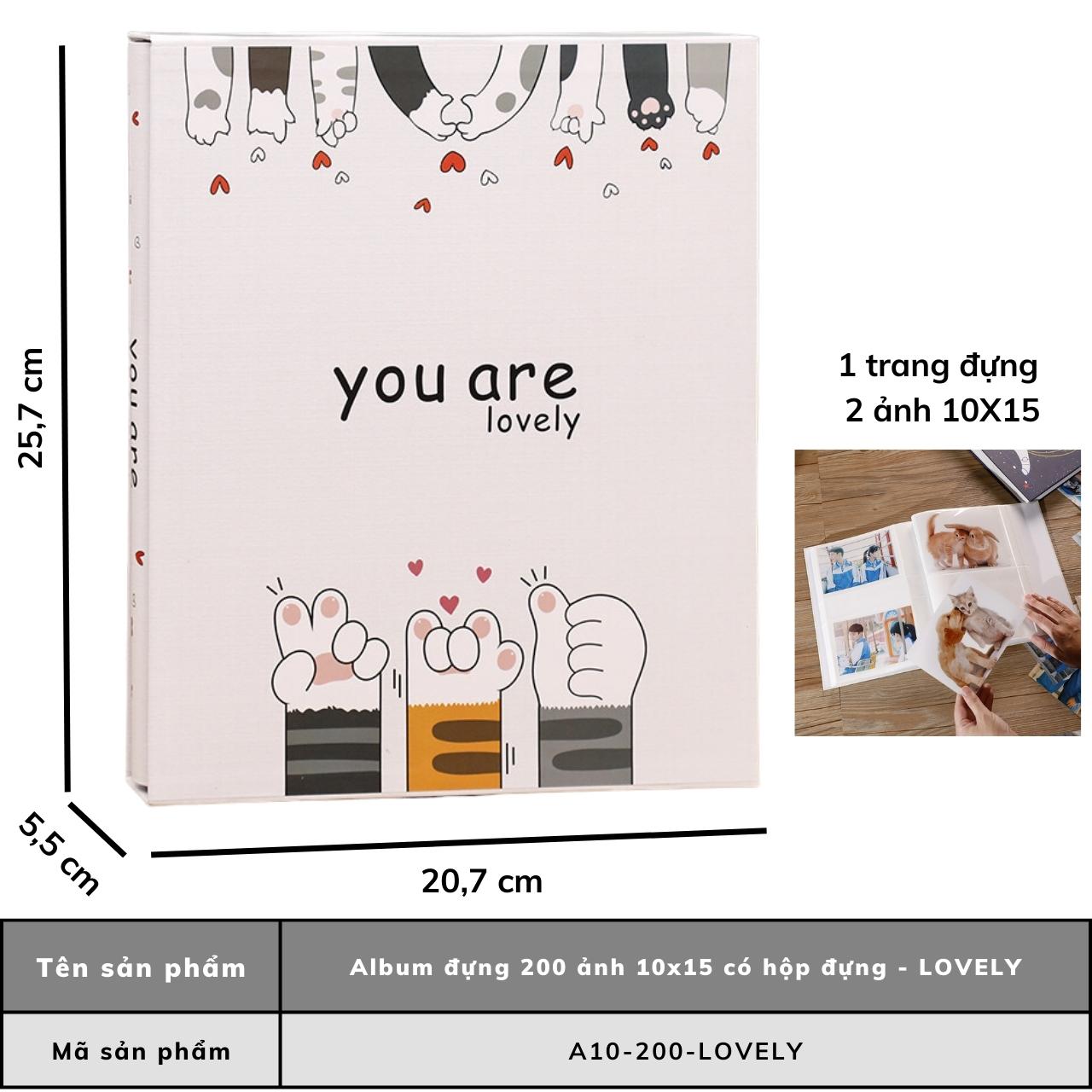 Album ảnh 10x15 đựng 400 tấm có hộp sang trọng cao cấp lưu ảnh gia đình quà tặng ý nghĩa Tú Vy Studi