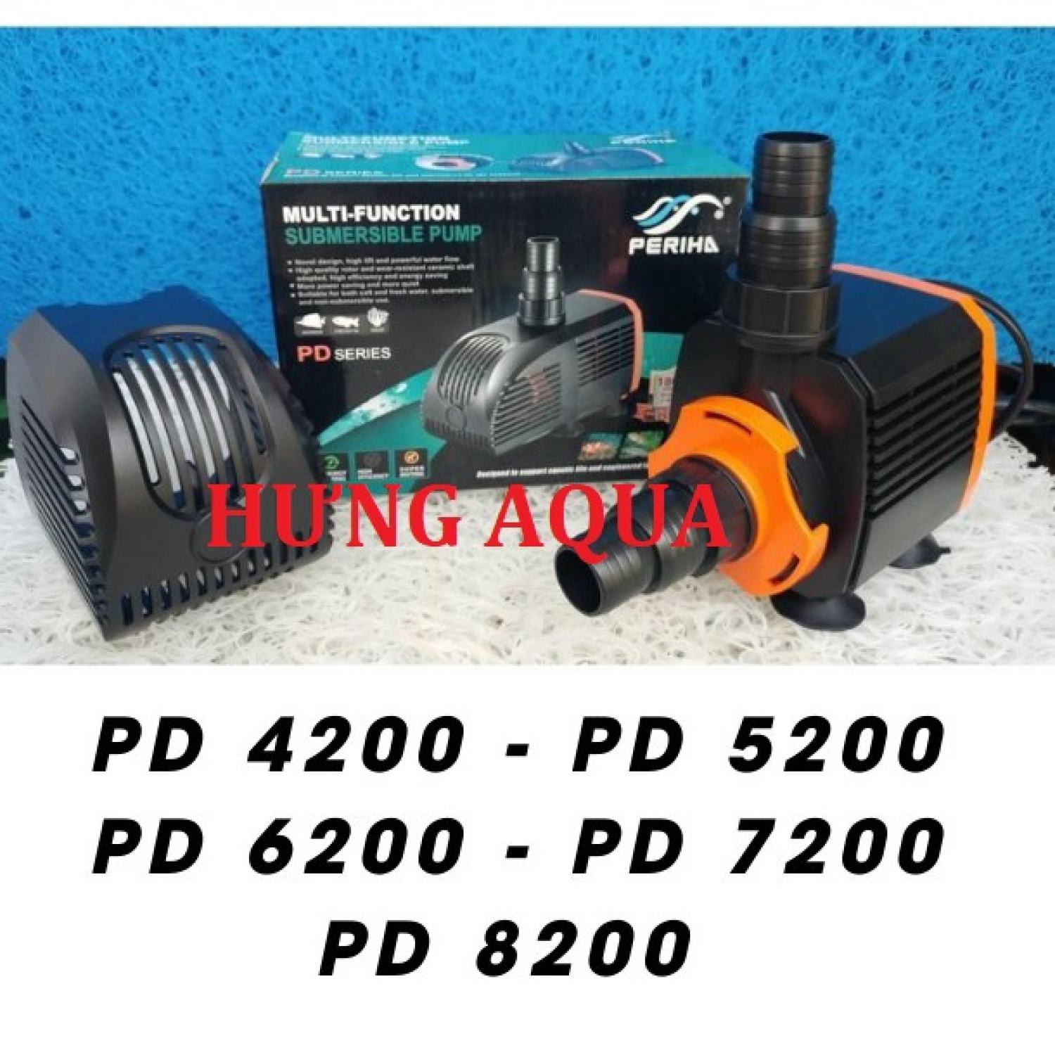 Bơm bể cá máy bơm nước hồ cá Periha PD-4200 /PD-5200 /PD-6200 /PD-7200 /PD-8200 thế hệ mới (chính hã