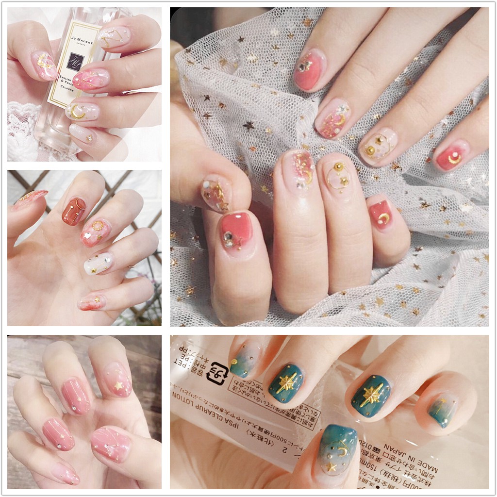 Bộ Dán Móng Tay Nail Sticker Gồm 14 Móng Không Thấm Nước Độ Đàn Hồi Tốt Da221 - Da240