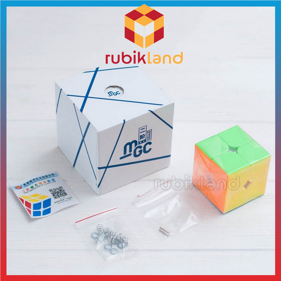 Rubik YJ MGC 2x2 3x3 4x4 5x5 6x6 7x7 V2 M Rubic Có Nam Châm Stickerless Không Viền 3 Tầng Đồ Chơi Tr