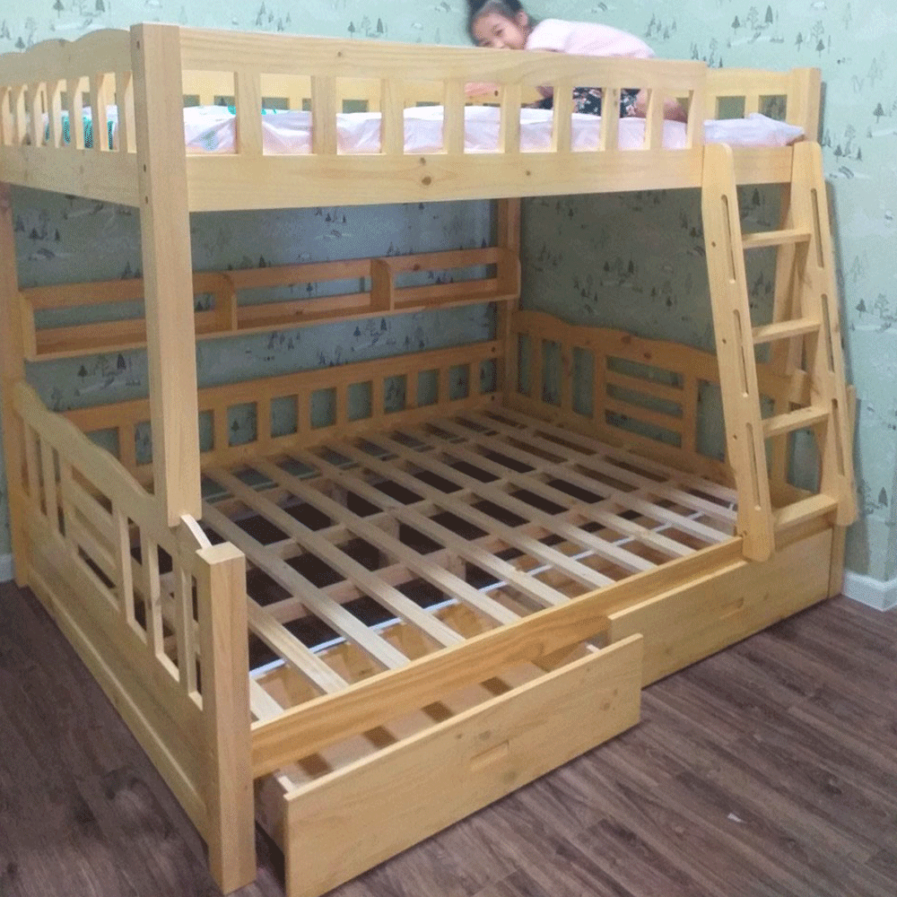 [Miễn phí vận chuyển lắp đặt] Giường 2 tầng trẻ em IBIE Carlisle gỗ thông Mỹ cao cấp cho bé trai và bé gái tùy chọn kích thước thiết kế thông minh có thêm ngăn kéo hoặc giường kéo