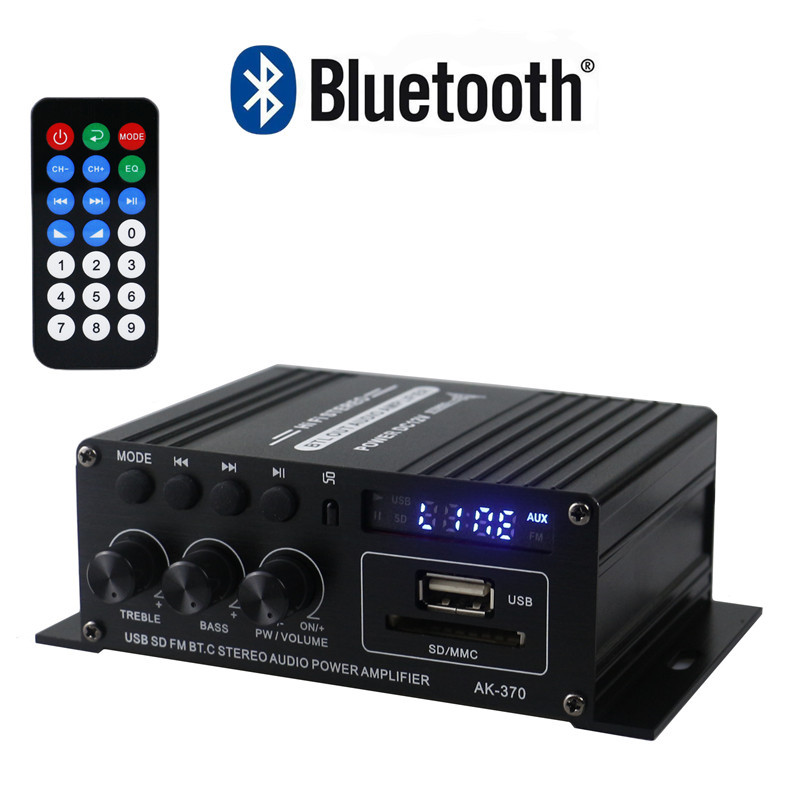 [Giao hàng 24H⚡️]khuếch đại công suất-Amply Mini Karaoke Bluetooth BT-298A Âm ly Bluetooth Karaoke Tại Nhà Amli Cho Xe Ô Tô –  12 Tháng-Bộ khuếch đại Bluetooth BT-298A