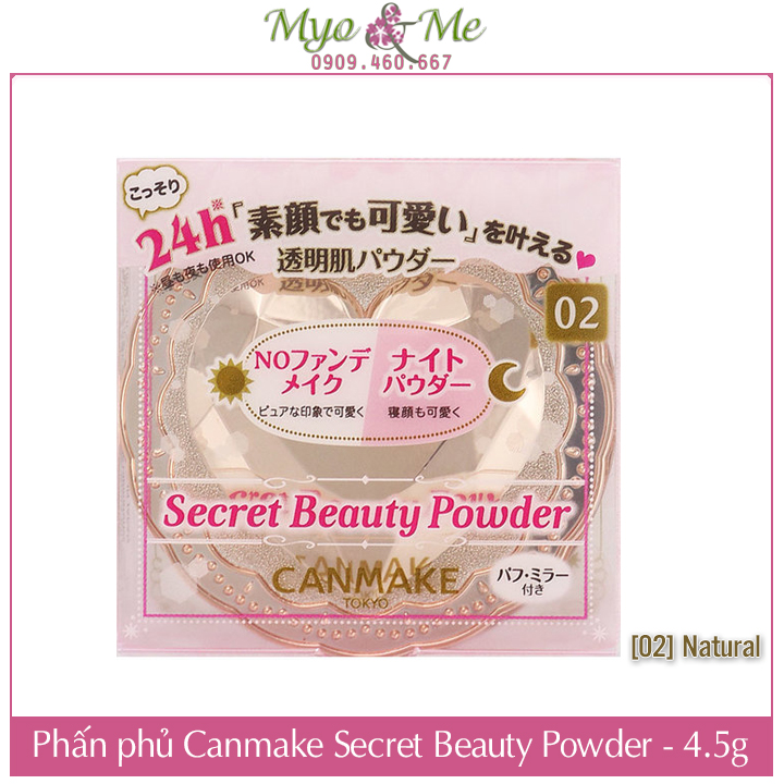 Phấn phủ dưỡng da Canmake Secret Beauty Powder 4.5g