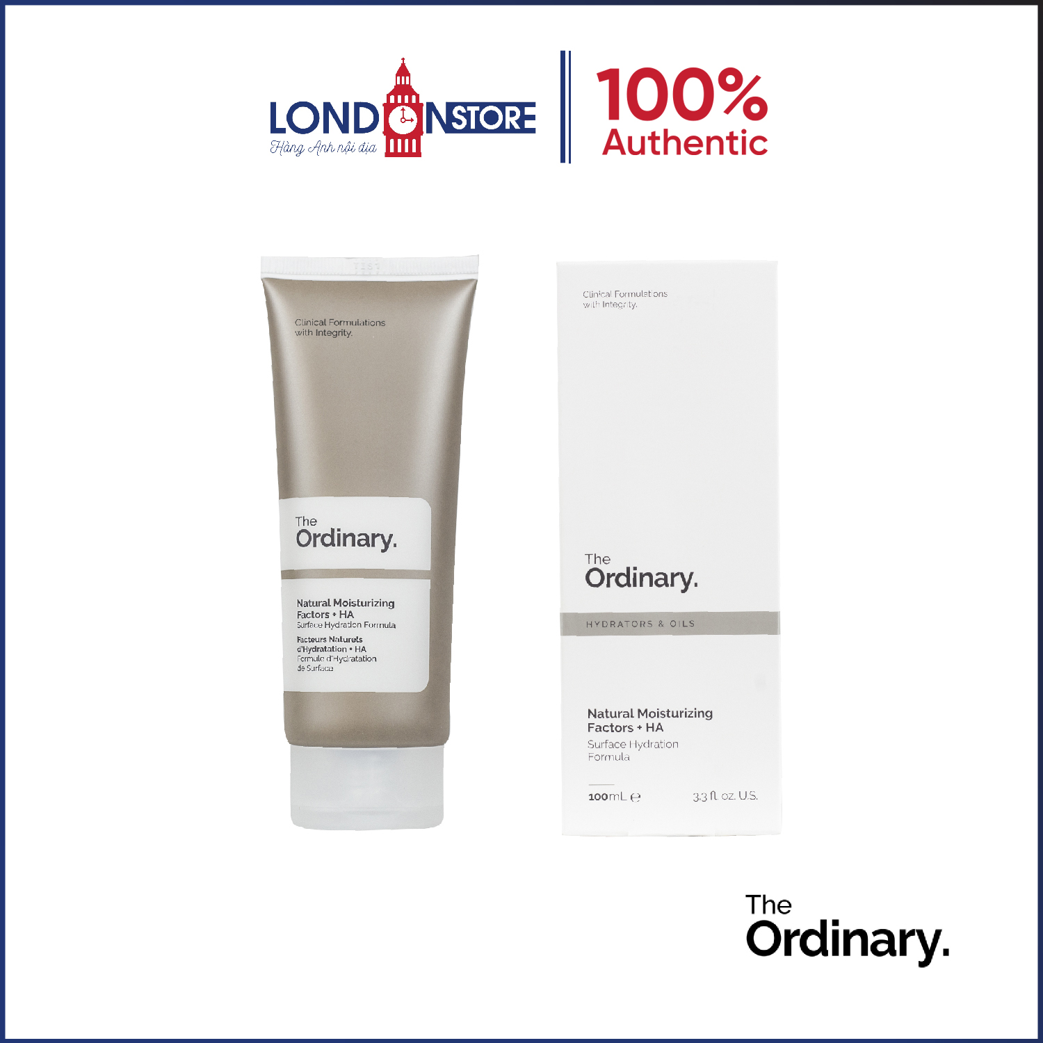 Kem dưỡng ẩm The Ordinary Natural Moisturising Factors + HA