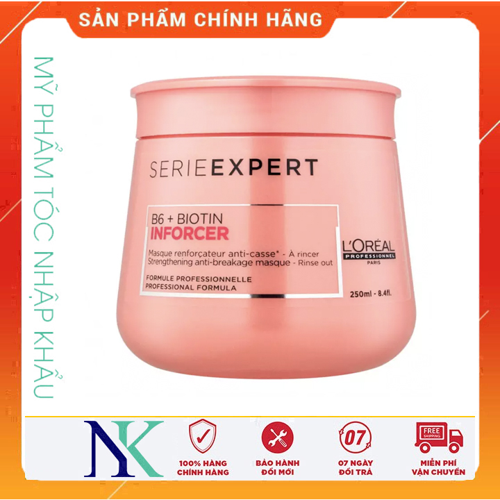 [Hcm]Dầu Hấp Tăng Cường Cho Tóc Gãy Rụng Loreal Inforcer 250Ml