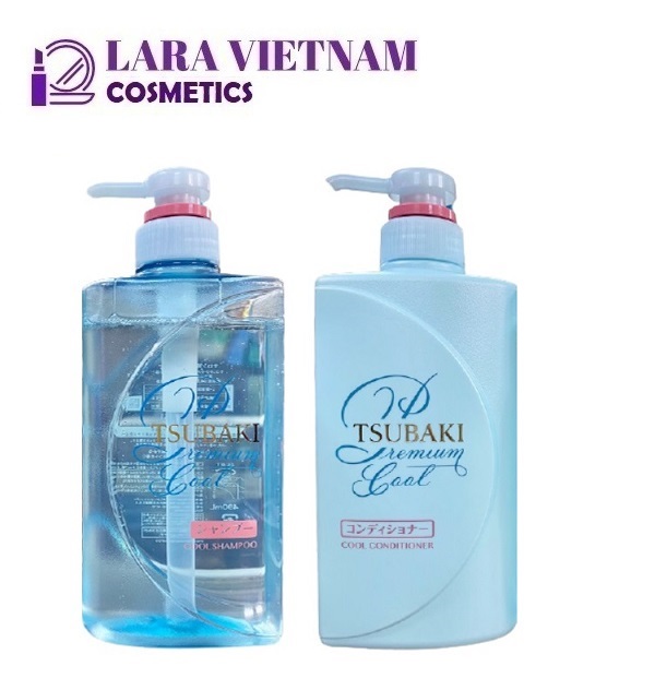 [HCM]Bộ đôi Gội Xả Sạch Dầu Mát Lạnh Tsubaki Premium Cool Set (490ml x 2)