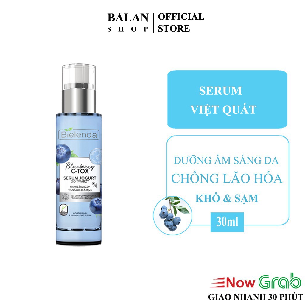 Bielenda Serum Dưỡng Ẩm Sáng Da Blueberry C - Tox 30Ml