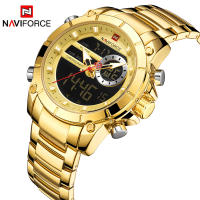 Đồng Hồ Nam NAVIFORCE 9163 Đồng Hồ Đeo Tay Dây Đeo Bằng Thép Không Gỉ Chống Nước Quân Đội Quân Đội Nam Thạch Anh Thể Thao Sang Trọng Thời Trang