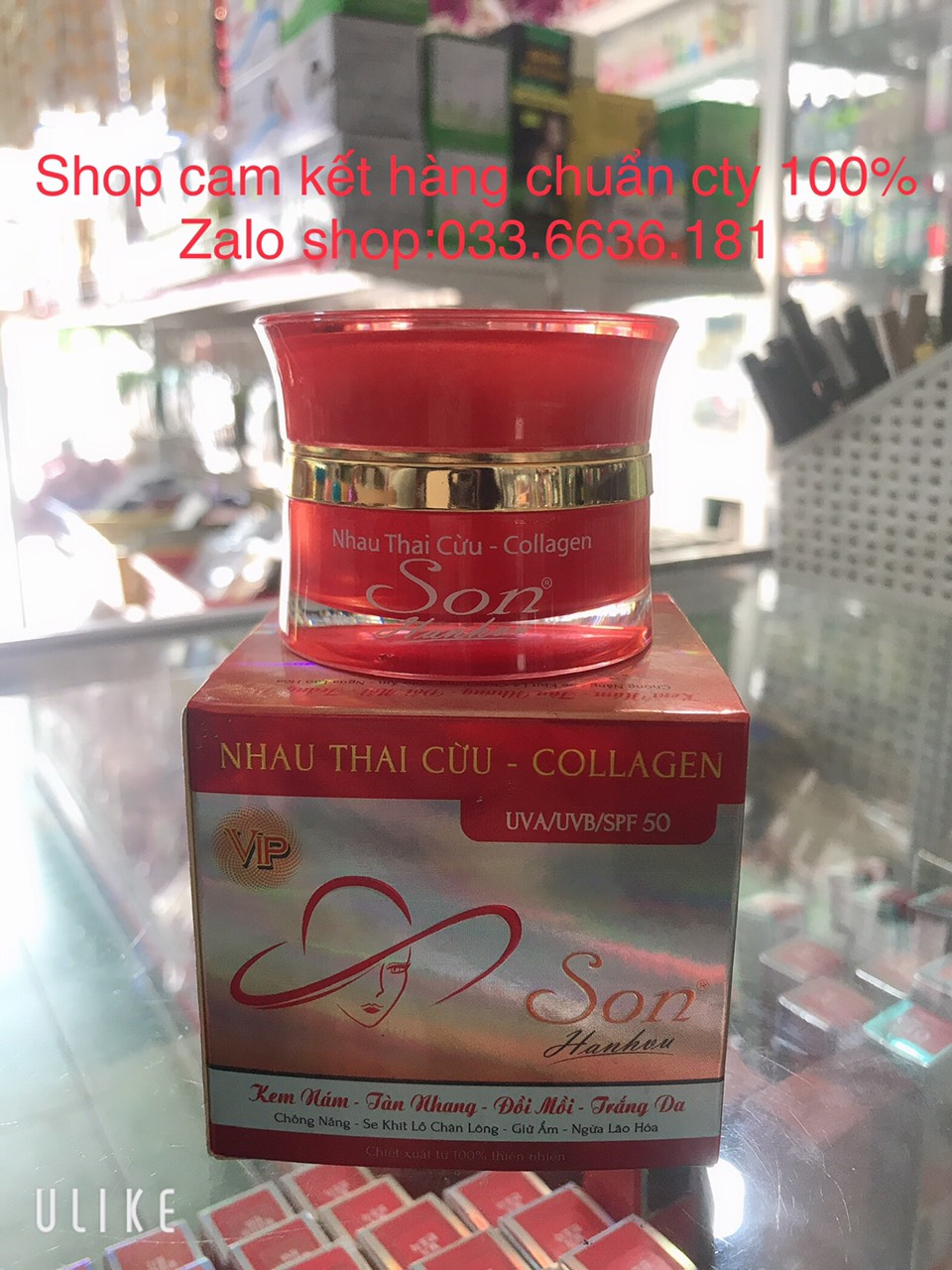 Kem Son Nhau Thai Cừu - Collagen Nám - Tàn Nhang - Đồi Mồi - Trắng Da - Chống Nắng - Se Khít Lỗ Chân Lông - Giữ Ẩm - Ngừa Lõa Hóa 20G (Cam Kết Hàng Chuẩn Cty 100%)