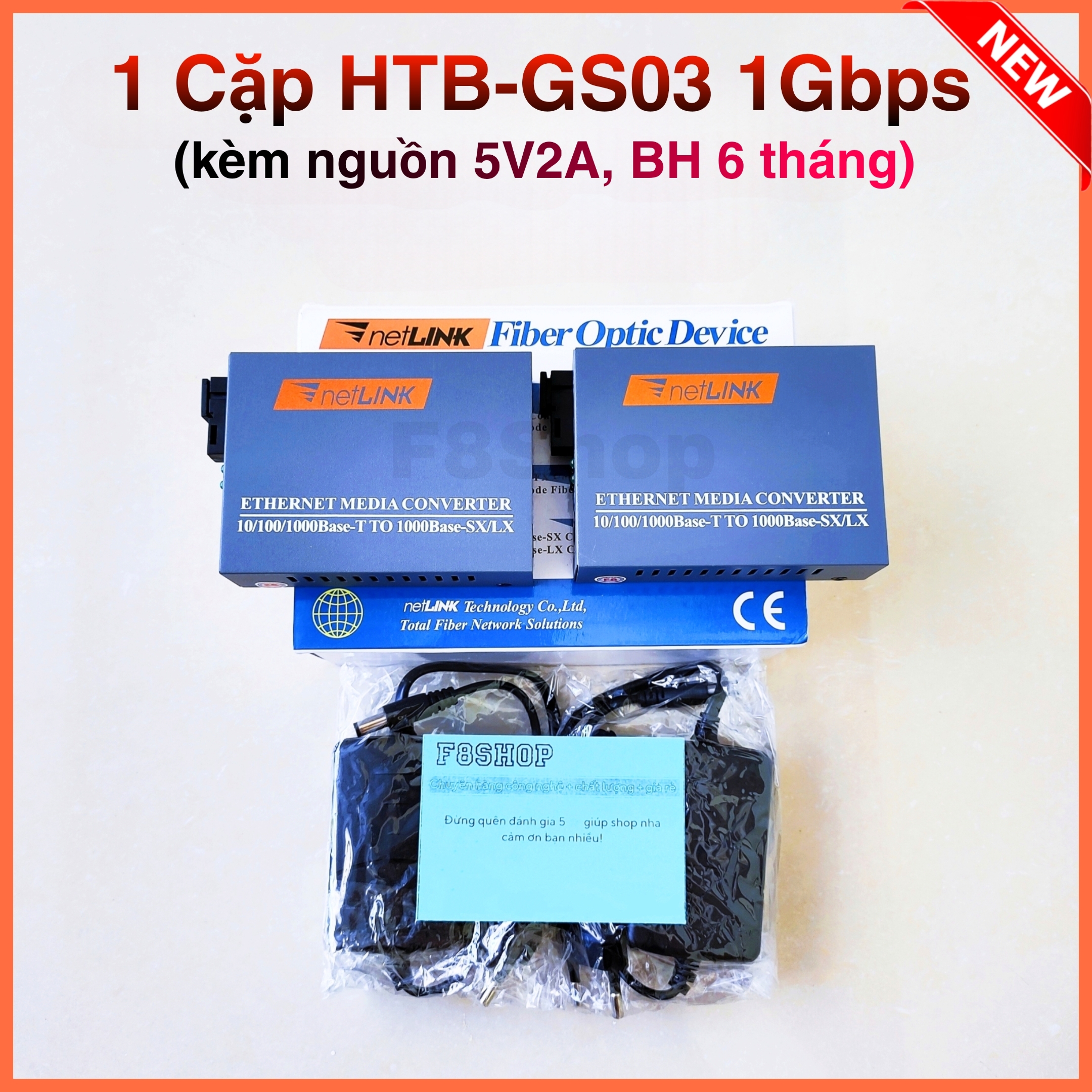 Bộ chuyển đổi quang điện Netlink HTB-GS03-AB 1Gbps converter quang 1 sợi HTB GS03 HTB GS03AB GS03A G