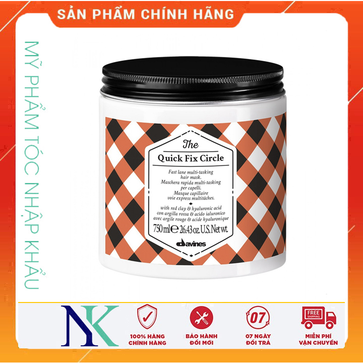 [Hcm]Mặt Nạ Davines Phục Hồi Tóc Nhanh The Quick Fix Cirle 750Ml