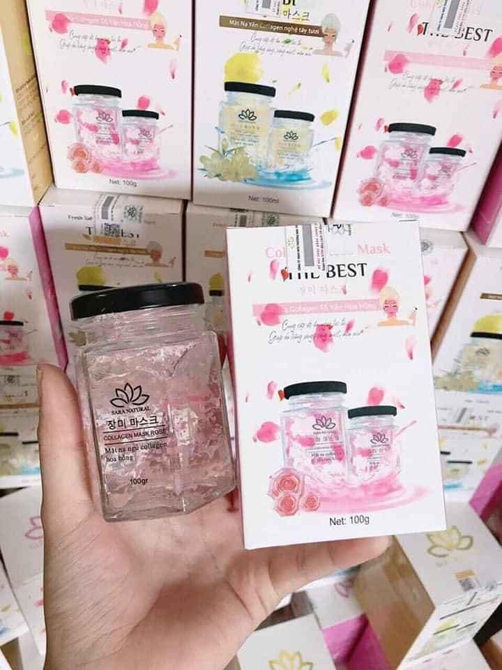 Nạ yến tươi Collagen Sara ( hồng)