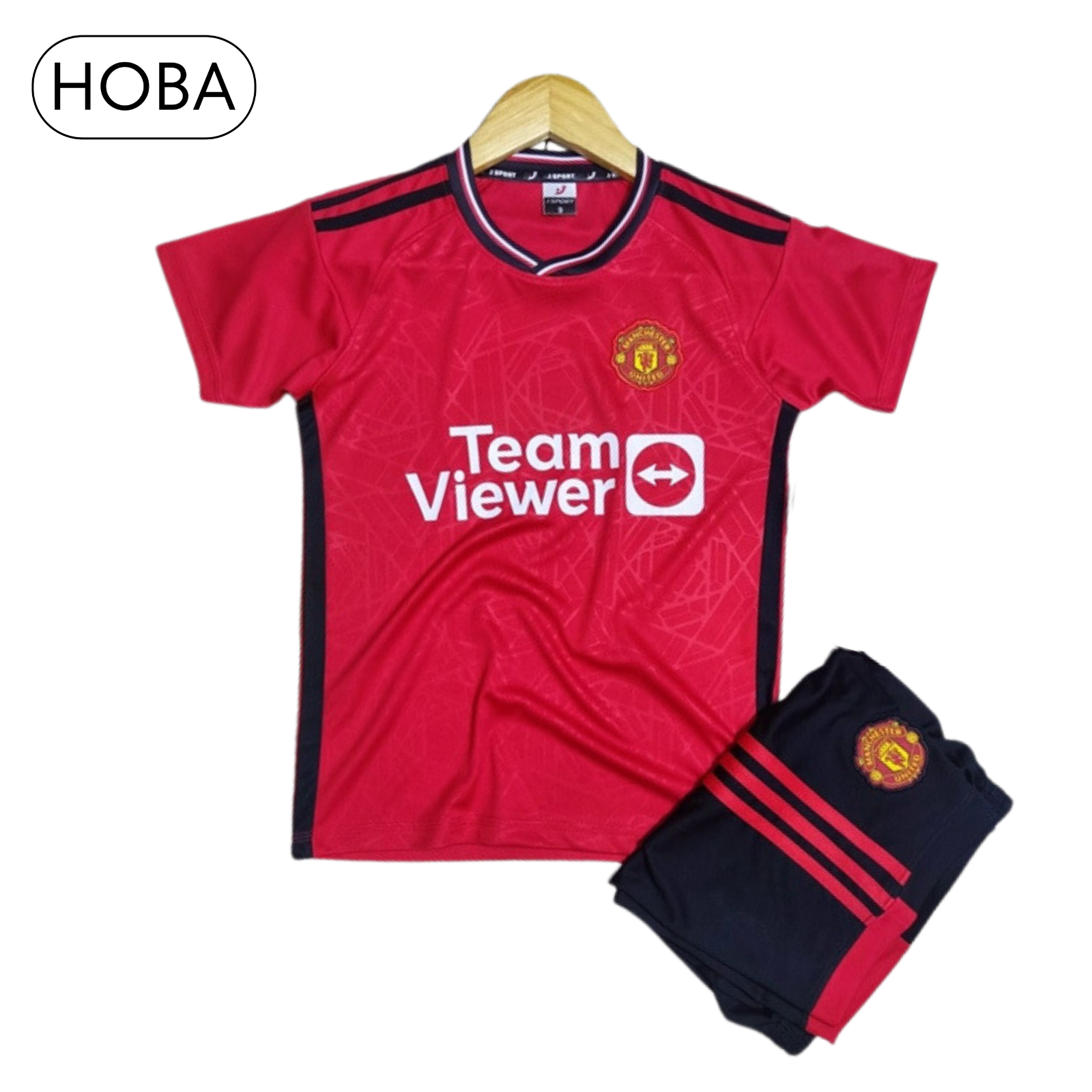 Bộ quần áo bóng đá trẻ em đồ đá banh trẻ em CLB MU Manchester United đỏ