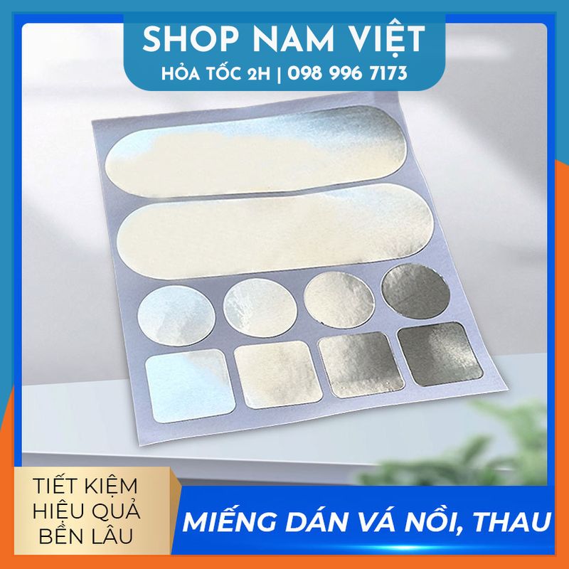 Miếng Dán Nhôm Chịu Nhiệt Cao Vá Thau Nồi Chảo