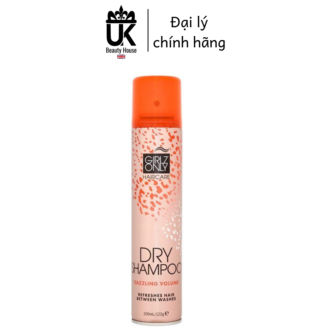 [Hcm]Dầu Gội Khô Girlz Only Dazzling Volume 200Ml