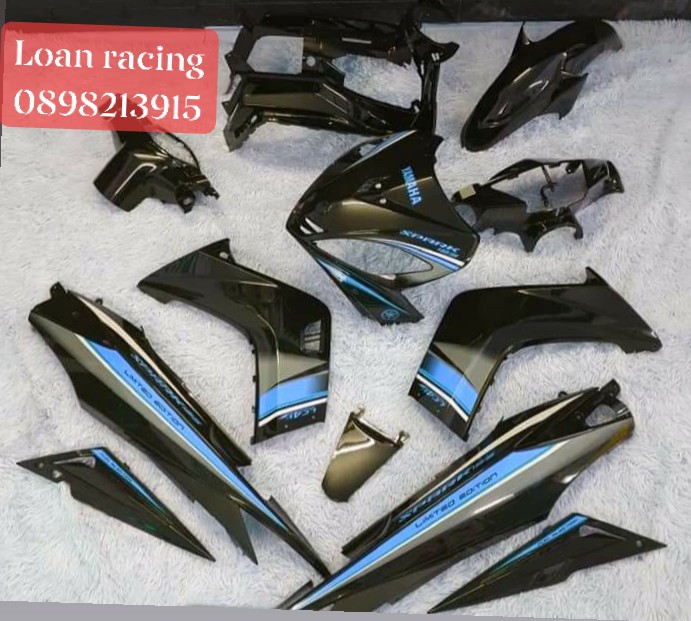 [FREESHIPMAX]Dàn áo exciter 135 2010 full màu 12 món zin hãng Yamaha _ LOAN RACING SHOP