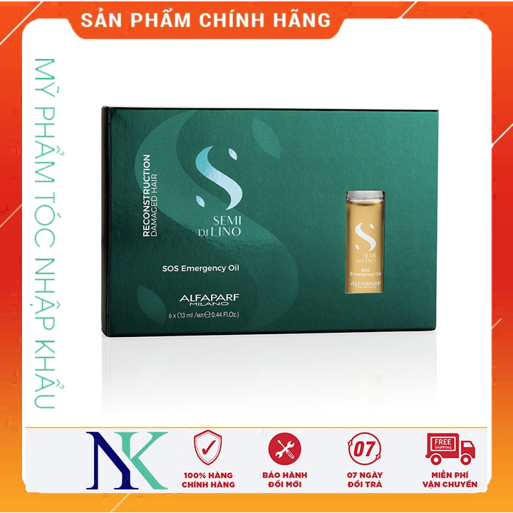 [Hcm]Tinh Chất Alfaparf Reconstruction Phục Hồi Tóc Hư Tổn 6×12Ml