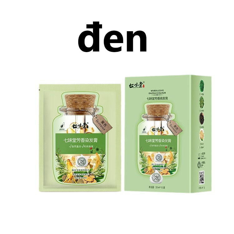 Thuốc nhuộm tóc không cần tẩy tóc không gây kích ứng da đầu dầu gội thảo dược thuốc nhuộm tóc thảo d