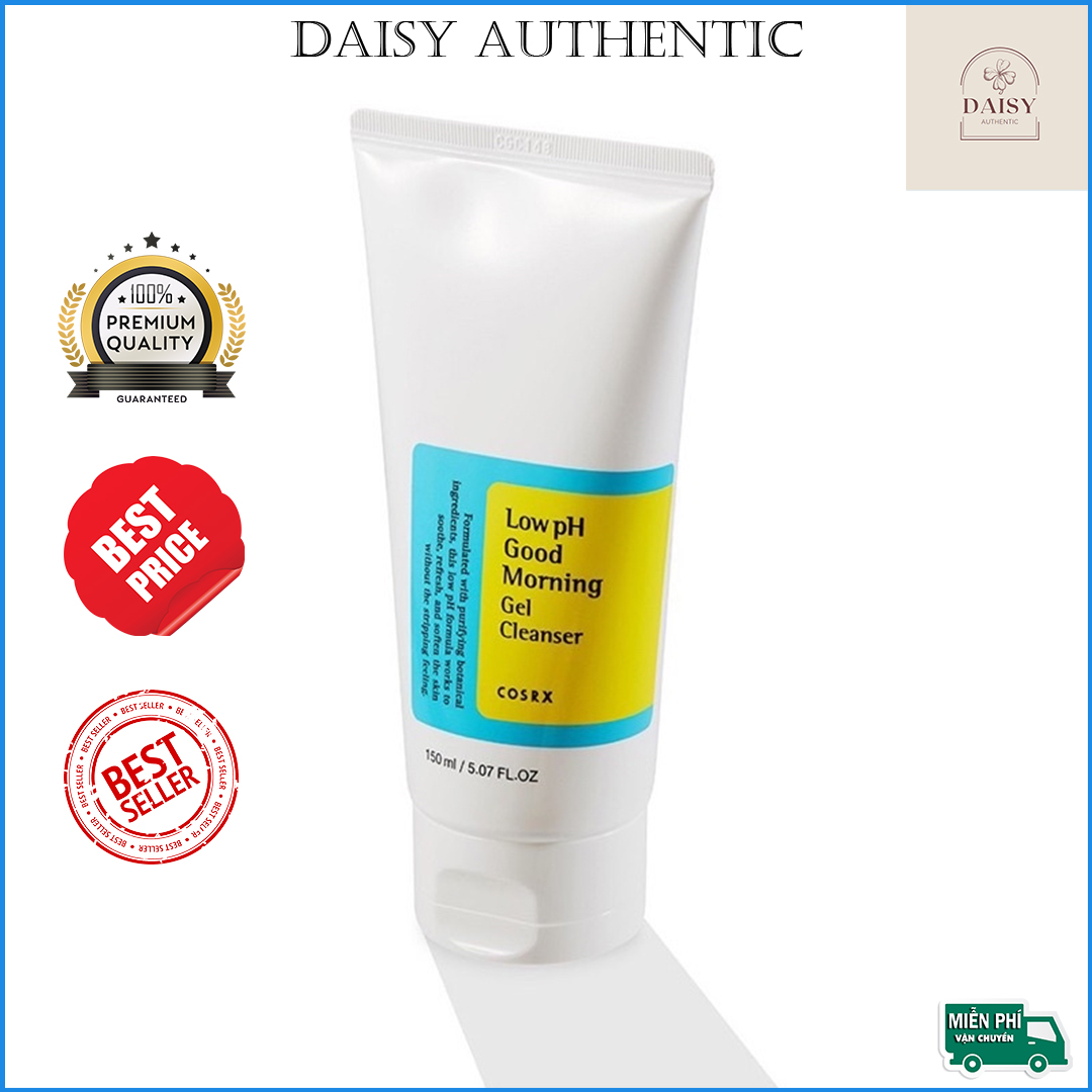 [TUÝP XANH] Sữa Rửa Mặt Dạng Gel Chiết Xuất Từ Dầu Cây Trà Cosrx Low PH Good Morning Gel Cleanser 150 ml