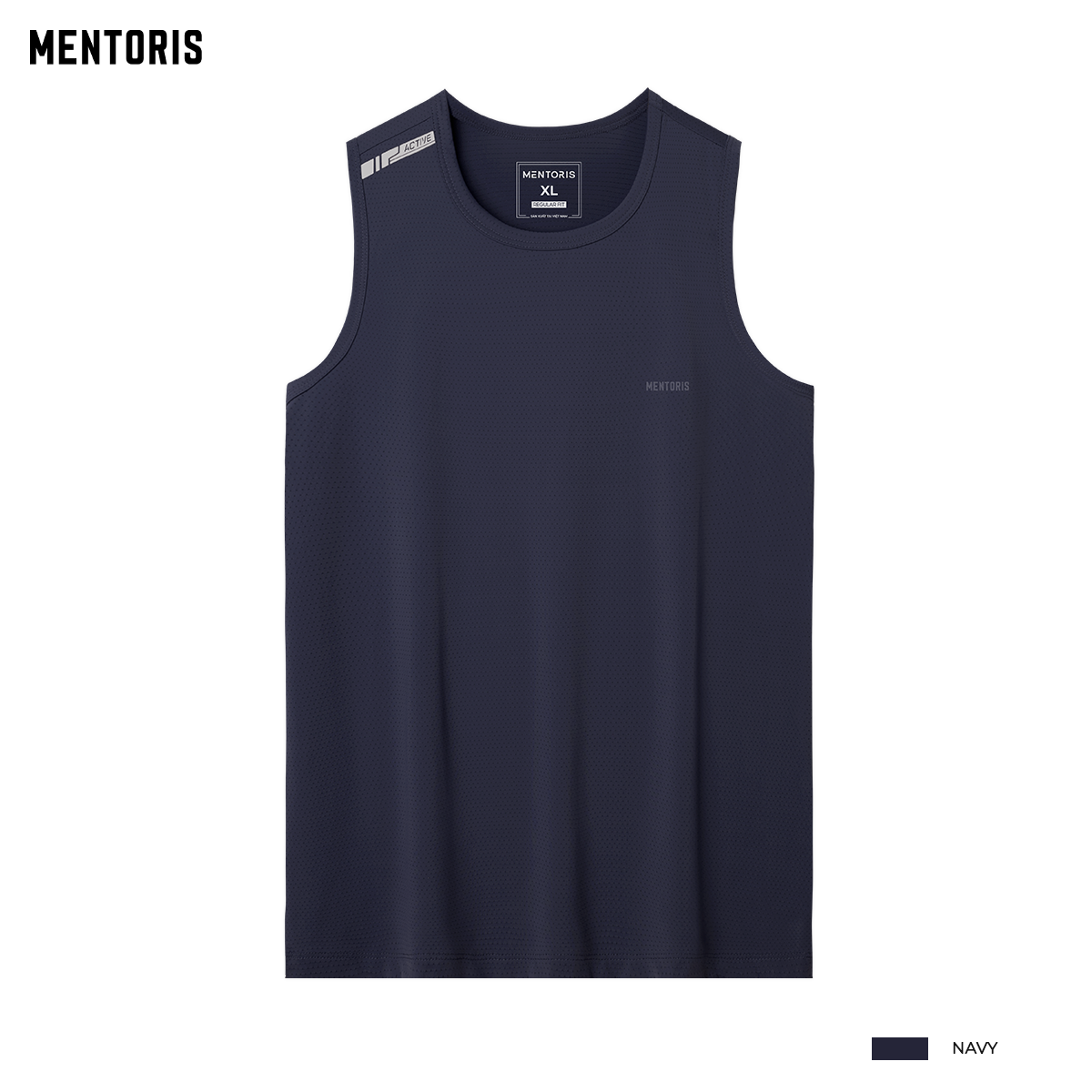 Áo tank top MENTORIS Áo ba lỗ thể thao nam chất liệu thun thoáng khí co giãn mềm mịn thoải mái MTT02