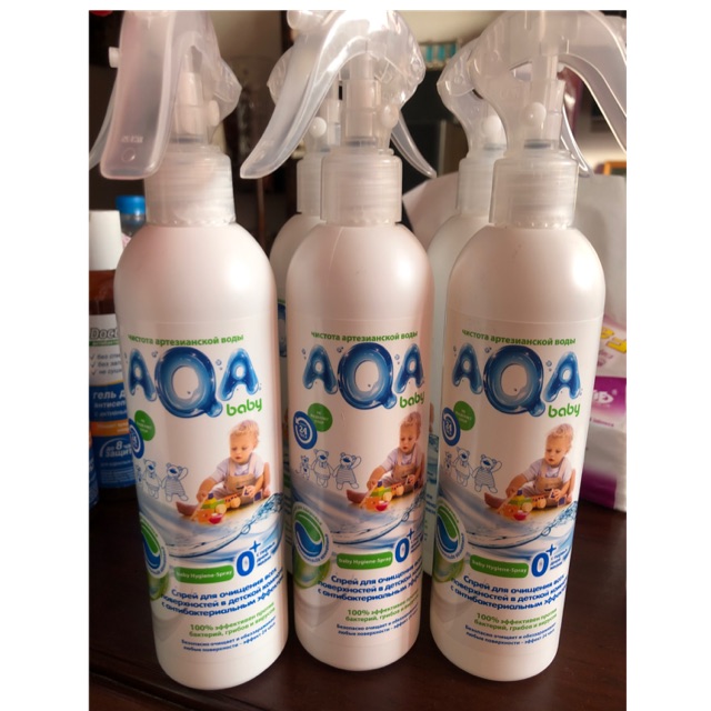 Xịt Kháng Khuẩn Aqua Baby 300Ml Hàng Nga