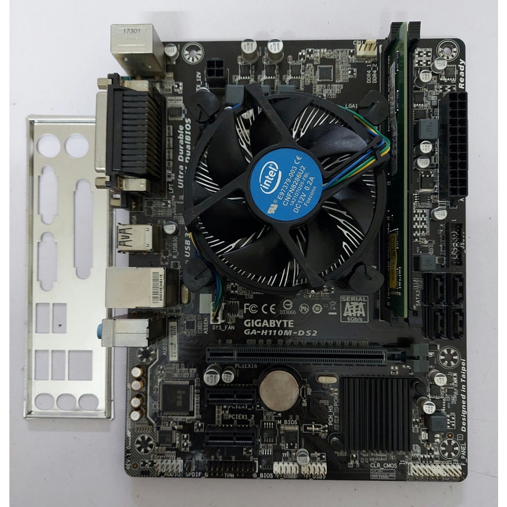 COMBO MAIN H110 / CPU G4400 - CORE I3 6100 / RAM 4G - 8G DR4 / TẶNG FAN TẢN NHIỆT + CHẮN MAIN