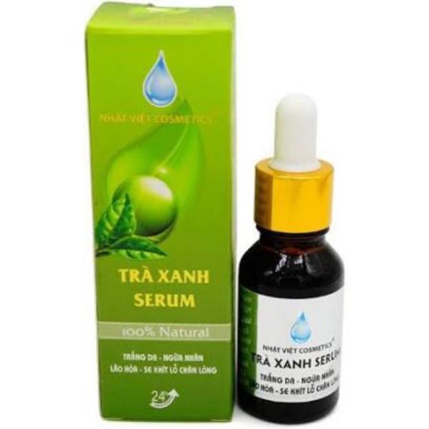 Serum Trắng Da Trà Xanh Nhật Việt 15Ml