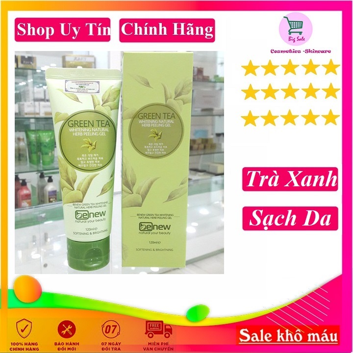 Tẩy Da Chết Chiết Xuất Trà Xanh Hàn Quốc Benew Green Tea Peeling Gel (120Ml)