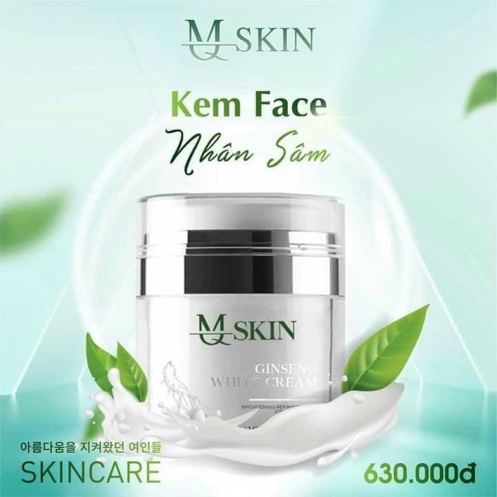 [Hcm]??Freeship + Mgg?? Kem Face Nhân Sâm Mq Skin (30G) - Chính Hãng 100% - An Toàn - Hiệu Quả - Không Gây Kích Ứng Da