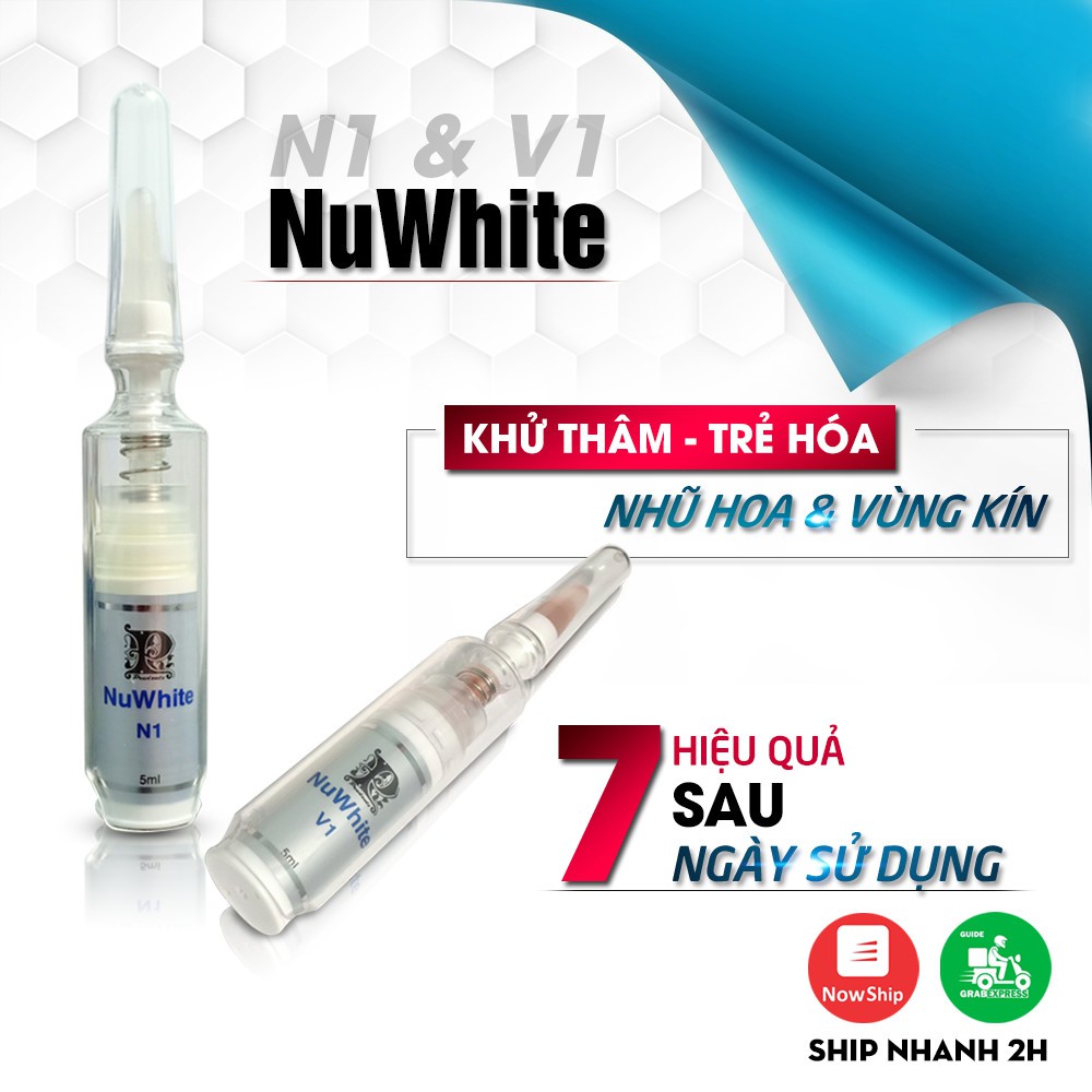 [Hcm][Kem Làm Hồng Nhũ Hoa] Nuwhite N1(5Ml) - Cam Kết Hiệu Quả Sau 7 Ngày - Hàng Nội Địa Usa - V1 Hồng Bikini