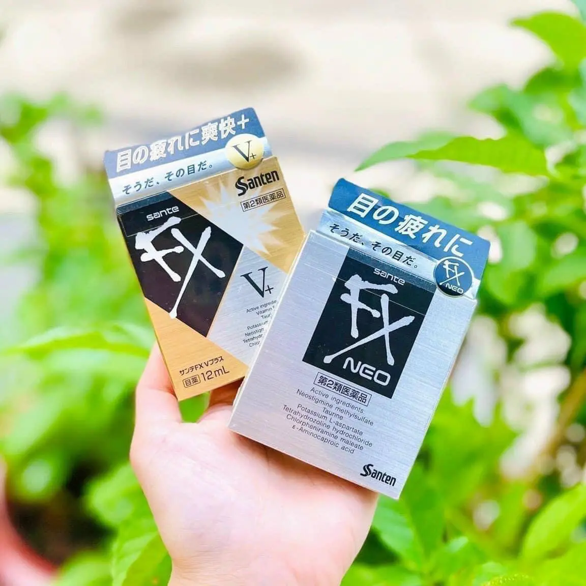 COMBO 2 Lọ Nhỏ Mắt Neo Fx Bạc - Nhỏ Mắt Neo Fx Vàng 12ml Nhật Bản